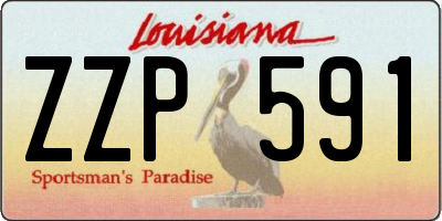 LA license plate ZZP591