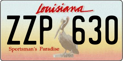 LA license plate ZZP630
