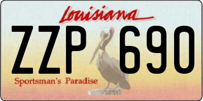 LA license plate ZZP690