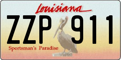 LA license plate ZZP911