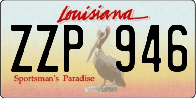 LA license plate ZZP946