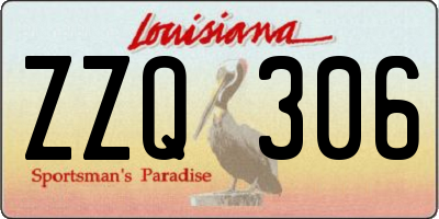 LA license plate ZZQ306