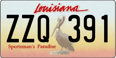 LA license plate ZZQ391