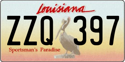 LA license plate ZZQ397