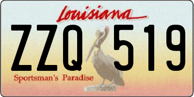 LA license plate ZZQ519