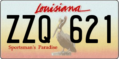 LA license plate ZZQ621