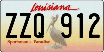 LA license plate ZZQ912