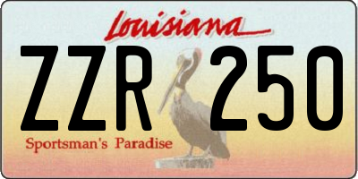 LA license plate ZZR250