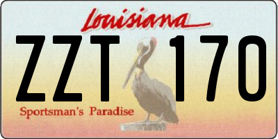 LA license plate ZZT170