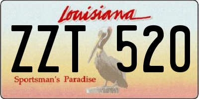 LA license plate ZZT520