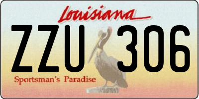 LA license plate ZZU306