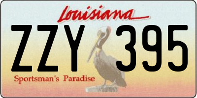 LA license plate ZZY395