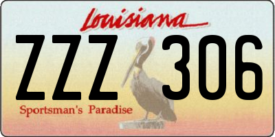 LA license plate ZZZ306