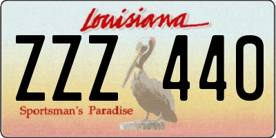 LA license plate ZZZ440