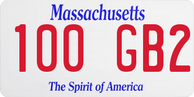 MA license plate 100GB2