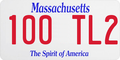 MA license plate 100TL2