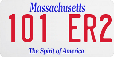 MA license plate 101ER2