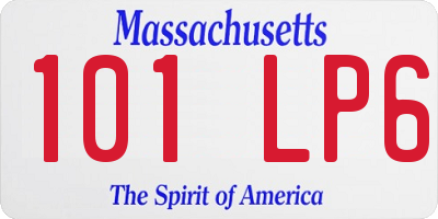 MA license plate 101LP6