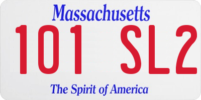 MA license plate 101SL2