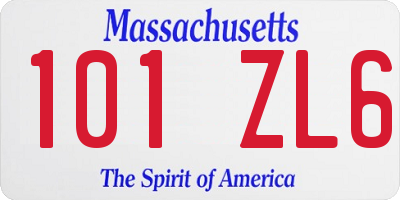 MA license plate 101ZL6