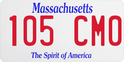 MA license plate 105CM0