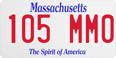 MA license plate 105MM0