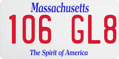 MA license plate 106GL8