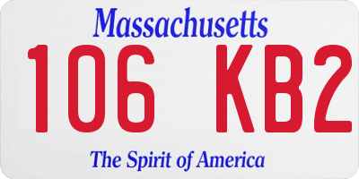MA license plate 106KB2