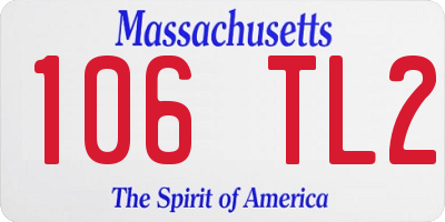MA license plate 106TL2