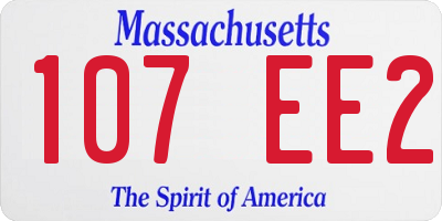 MA license plate 107EE2