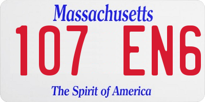 MA license plate 107EN6
