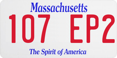 MA license plate 107EP2