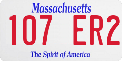 MA license plate 107ER2