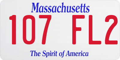 MA license plate 107FL2