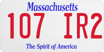 MA license plate 107IR2