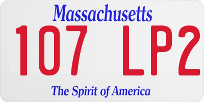 MA license plate 107LP2