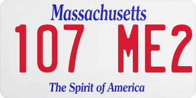 MA license plate 107ME2
