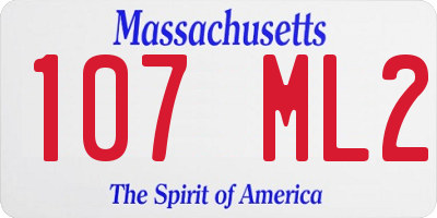 MA license plate 107ML2