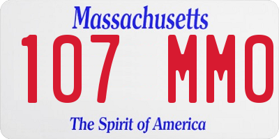 MA license plate 107MM0