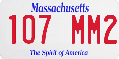 MA license plate 107MM2