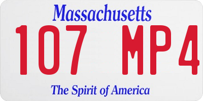 MA license plate 107MP4
