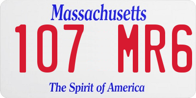 MA license plate 107MR6