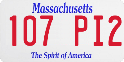 MA license plate 107PI2