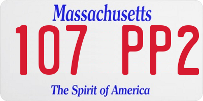 MA license plate 107PP2