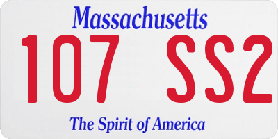 MA license plate 107SS2