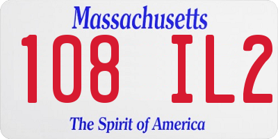 MA license plate 108IL2