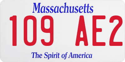 MA license plate 109AE2