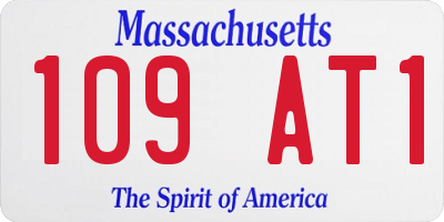 MA license plate 109AT1