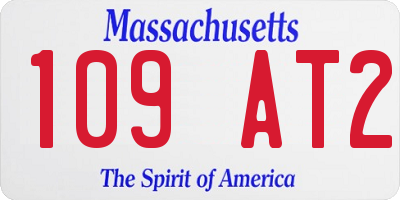 MA license plate 109AT2