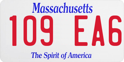 MA license plate 109EA6